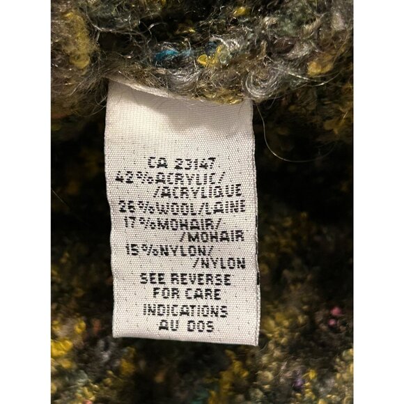 Talbots Women's Green Small Textured Button-Up Sweater Italy Mohair Wool - Picture 5 of 7